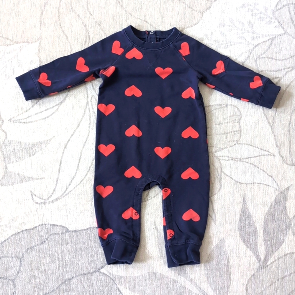 Primary Baby Sweatshirt Romper - Size 6-12 Months